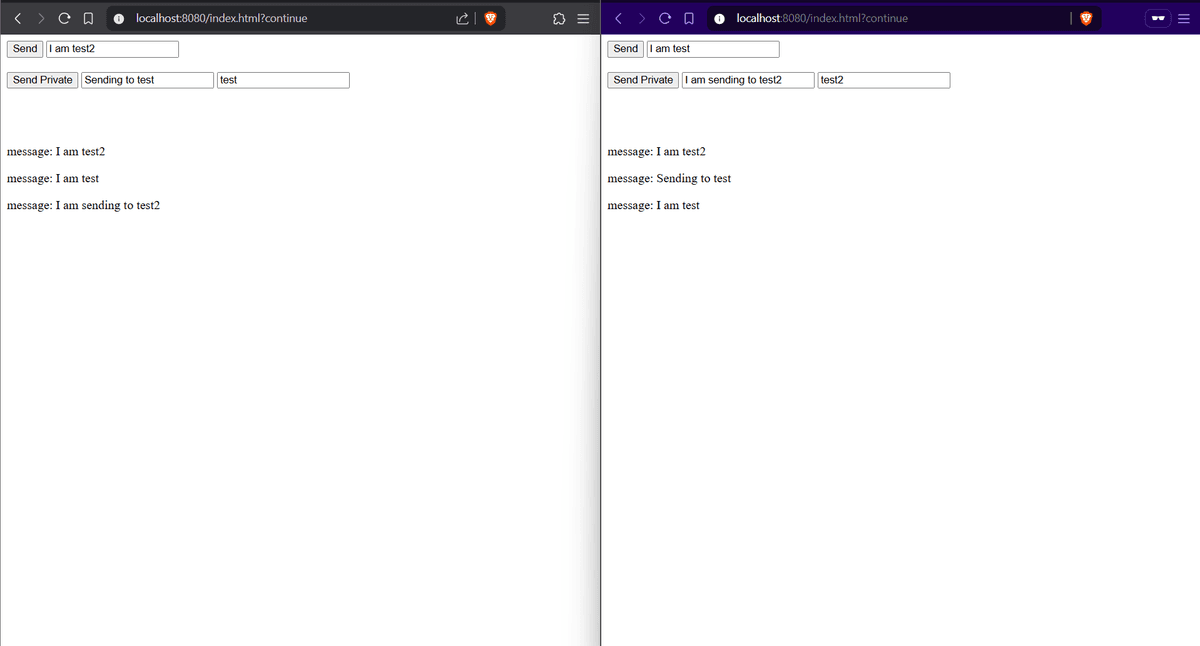 Real Time Chating app with Websocket and Spring Security (Java SpringBoot)