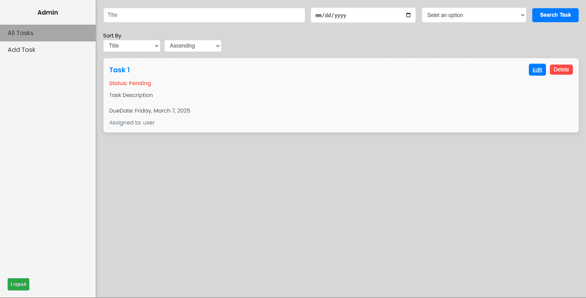 Task Management Frontend (Angular)