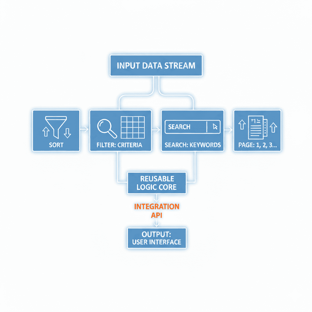 Reusable method for sorting, filtering, searching, pagination (Java SpringBoot)